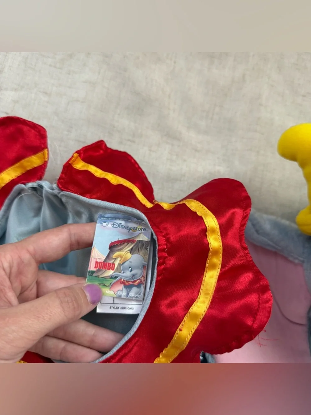 Disney Store 24-36 Months Dumbo Elephant Halloween Costume Timothy - Picture 4 of 9